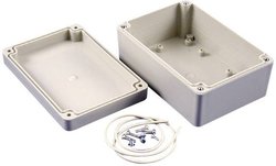 Obudowa uniwersalna Hammond Electronics, ABS, szary błyszczący, (D x S x W) 125 x 85 x 55 mm, 1 szt.