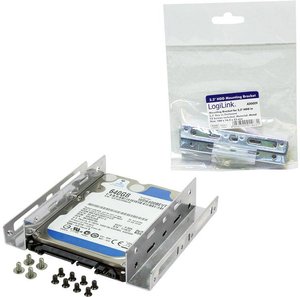 Kąt montażu dysku twardego LogiLink AD0009 od 2,5'' do 3,5'', metal Szyna montażowa do dysków twardych 3,5'' LogiLink AD0009 1 szt.