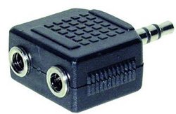 Adapter jack  złącze męskie jack 3,5 mm - złącze żeńskie jack 3,5 mm Stereo TRU COMPONENTS 1559828  1 szt.