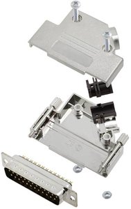 Zestaw listew męskich D-Sub TRU COMPONENTS TCD45PKM25DMPK 7709016, rzędy: 2, styki: 25, 45 °, 1 szt.