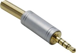 Złącze męskie jack 3,5 mm BKL Electronic 1103088 1103088, złocony, złącze męskie proste, 1 szt.