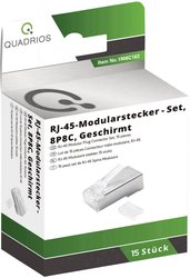 Złącze męskie RJ Quadrios 1906C163, RJ45, CAT 5, piny:8P8C, 15 szt.