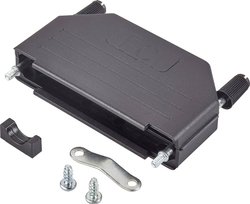 Obudowa złącza D-SUB FCI D-SUB 86303640BLF, tworzywo sztuczne, 180 °, 1 szt.
