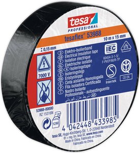 Taśma izolacyjna tesa tesa® Professional 53988-00000-00  (D x S) 10 m x 15 mm 10 m 1 szt.