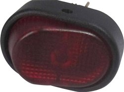 Przełącznik kołyskowy samochodowy TRU COMPONENTS TC-R13-133B-SQ RED 1587549, 1 x wył/wł, 12 V/DC, 30 A