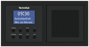 Radio gniazdkowe TechniSat DIGITRADIO UP 1 DAB+, UKW funkcja budzika, zawiera głośnik czarny