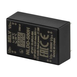 MEAN WELL Sterownik LED DC/DC 0,35 A 6 V 52 V PWM Analogowe napięcie sterujące Przetwornica DC/DC Mean Well NLDD-350H, 6 V, 350 mA, 1 szt.