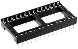 Connfly Podstawka pod układy scalone Wymiary siatki: 2.54 mm Ilość styków: 28 1 szt. tuba
