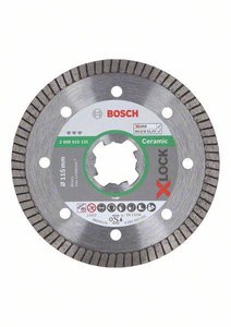 Diamentowa tarcza tnąca X-LOCK Best for Ceramic Extra Clean Turbo, 115 x 1,4 x 7 mm Bosch Accessories 2608615131  Tarcza tnąca diamentowa Średnica 115 mm   1 szt.