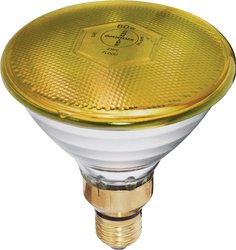 Żarówka reflektorowa PAR 38, 80 W, trzonek E27, żółta