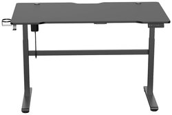 Stół do gier z elektryczną regulacją wysokości, czarny Stół dla graczy DELTACO GAMING DT410