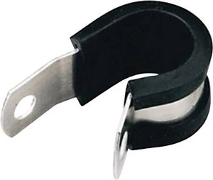Uchwyt aluminiowy HellermannTyton ALU16C 211-15160 22.20 mm (max)   z ochroną chloroprenową 1 szt.