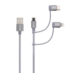 Kabel USB Skross 3in1 Cable , USB 2.0, Złącze męskie USB-A, 1.20 m
