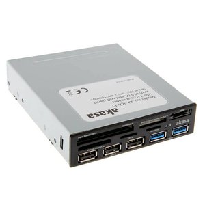 Wbudowany czytnik kart pamięci Akasa AK-ICR-16 AK-ICR-16 USB 2.0, USB 3.0