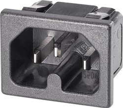 Złącze męskie IEC K & B 42R 42R023211V01, styki: 2, 250 V, 10 A, 1 szt.