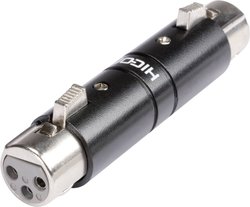 Adapter XLR HI-X3X3-FF złącze żeńskie XLR - złącze żeńskie XLR Hicon HI-X3X3-FF 1 szt.