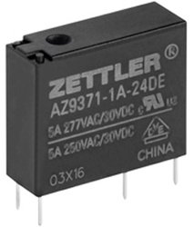Przekaźnik drukowany Zettler Electronics AZ9371-1A-12DE, monostabilny, 1 cewka, 30 V/DC, 5, 1 szt.