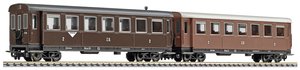 Wagon osobowy Liliput L340507 H0e zestaw 2 wagonów osobowych B4ip/s 30 i 31, brązowy z Zillertalbahn