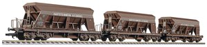 Wagon towarowy zamknięty Liliput L230169 H0 Zestaw 3 wagonów żwirowych Hartsteinwerk Kitzbühel firmy ÖBB