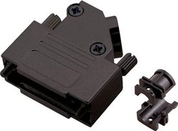 Obudowa złącza D-SUB encitech D45ZK15-BK-K 6560-0116-12, metal, 45 °, 1 szt.
