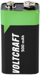 Akumulator 9 V, Li-Ion VOLTCRAFT 6LR61 VC-12714055, 500 mAh, 7.4 V, 1 szt.