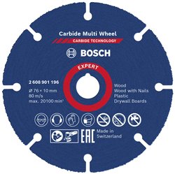 Tarcza tnąca prosta Bosch Accessories EXPERT Carbide Multi Wheel 2608901196 76 mm 1 szt.