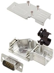 Zestaw listew męskich D-Sub encitech DCMR09-FK-HDP15-W-K 6355-8066-01, rzędy: 3, styki: 15, 90 °, 1 szt.