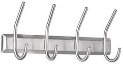Listwa do garderoby ALCO  2841  Ilość haków: 4 (S x W x G) 315 x 130 x 70 mm stal nierdzewna srebrny