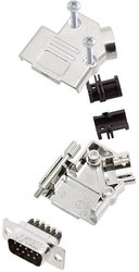 Zestaw listew męskich D-Sub Amphenol L17D45PK-M-15+L717DA15PST, rzędy: 2, styki: 15, 45 °, 1 szt.