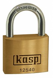 Kłódka Kasp K12540A1 40 mm Samozatrzaskowa   z zamkiem kluczykowym