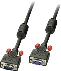 przedłużacz VGA LINDY LINDY VGA Kabel M/F, schwarz 2m 36393, 2.00 m
