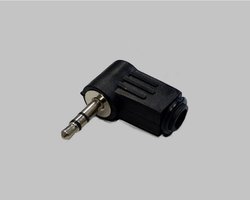 Złącze męskie jack 3,5 mm 1107005 BKL Electronic 1107005 złącze męskie kątowe Ilość styków: 3 stereo czarny 1 szt.