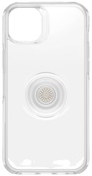 Otterbox +Pop Symmetry Clear Futerał backcase Apple iPhone 14 Plus przeźroczysty Kompatybilny z MagSafe, Odporny na wstrząsy
