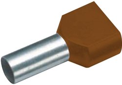 Końcówka kablowa Vogt Verbindungstechnik 470814D brąz. 2x10x14 100 szt.
