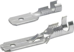 Płaskie złącze nieizolowane 6,30 mm Klauke 2250 Wtyczka płaska 1 szt.