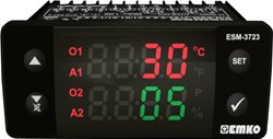 Emko  ESM-3723.8.5.5.0.1/01.01/1.0.0.0  Regulator dwupunktowy i PID  Termostat Termostat Emko ESM-3723.8.5.5.0.1/01.01/1.0.0.0   Przekaźnik 5 A (D x S x W) 65 x 76 x 35 mm