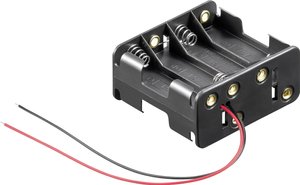 Komora baterii Goobay 81218 8 x AA, Kabel, (D x S x W) 63 x 58 x 29.5 mm