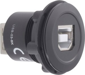 Gniazdo USB 2.0 do zabudowy TRU COMPONENTS USB-03-BK, 1 szt.