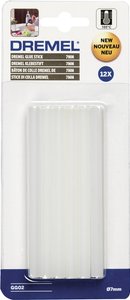Wkład do pistoletów do klejenia Dremel 2615GG02JA, Średnica: 7 mm, 100 mm, przeźroczysty, 12 szt., 65 g