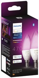 Rozszerzenie oświetlenia LED Philips Lighting Hue White & Col. Amb. Doppelpack E14 2x470lm Hue 871951435671900 5.3 W