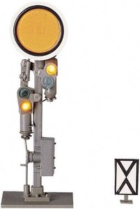 Semafor świetlny z ruchomą tarczą Viessmann 4509, kolej DB, 2 diody LED, skala H0
