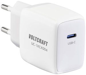 VOLTCRAFT UC-1XCX004 Ładowarka USB 20 W dom Maksymalne natężenie wyjściowe 3 A Ilość wyjść: 1 x USB-C GaN