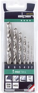 Zestaw wierteł krętych do metalu Alpen 0000111806100 1 szt.