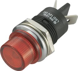 Lampka sygnalizacyjna LED TRU COMPONENTS TC-R9-124LB1-01-BRR4 1587996, 120 mcd, 12 V/DC, 16 mm