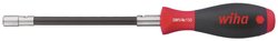 Wkrętak z uchwytem na bity SoftFinish mocowanie za pomocą pierścienia osadczego elastyczny wałek, 1/4'' 150 mm (01479) Wkrętak do bitów Wiha 01479 01479 1/4'' (6,3 mm) 150 mm DIN 3126-C 6,3, DIN ISO 1173