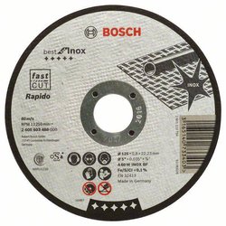 Tarcza tnąca prosta Bosch Accessories 2608603488 2608603488 125 mm 1 szt.