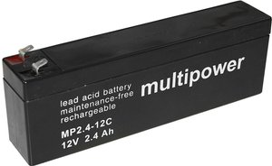 Akumulator ołowiowy multipower PB-12-2,4-4,8 MP2,4-12C, AGM, 12 V, 2.4 Ah