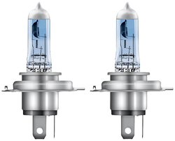 OSRAM COOL BLUE® INTENSE H4, + 100% większa jasność, do 5000 K, reflektor halogenowy, wygląd LED, duo box (2 lampy) Żarówka samochodowa H4 OSRAM COOL BLUE® INTENSE, 55 W, 12 V, 1 par(a)