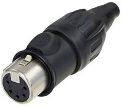 Złącze męskie XLR Neutrik NC5FX-TOP, złącze, proste, 1 szt.