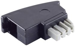 Wtyk Shiverpeaks BASIC-S TAE N na złącze Western 6/4, adapter stały, wąski Przejściówka, adapter Shiverpeaks BS71210 1 szt.